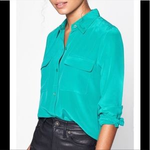 Equipment signature silk blouse